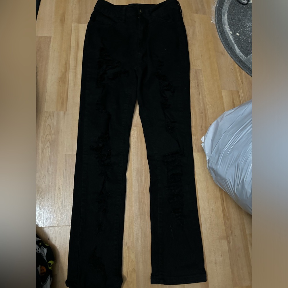 Goth pant ripped